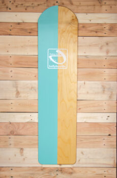 Turquoise bellyboard 1/2 split